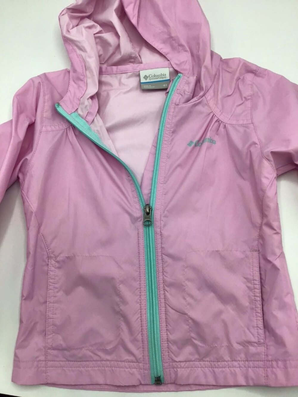 Columbia Hooded Windbreaker Size 4 T